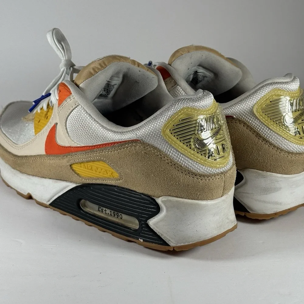 Nike Air Max 90 'M. Frank Rudy' FB4315-100 White‎ Red Sneaker Shoe Men's Size 14